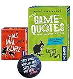 More Game of Quotes + Halt mal kurz, Kartenspiel von Marc-Uwe Kling +...